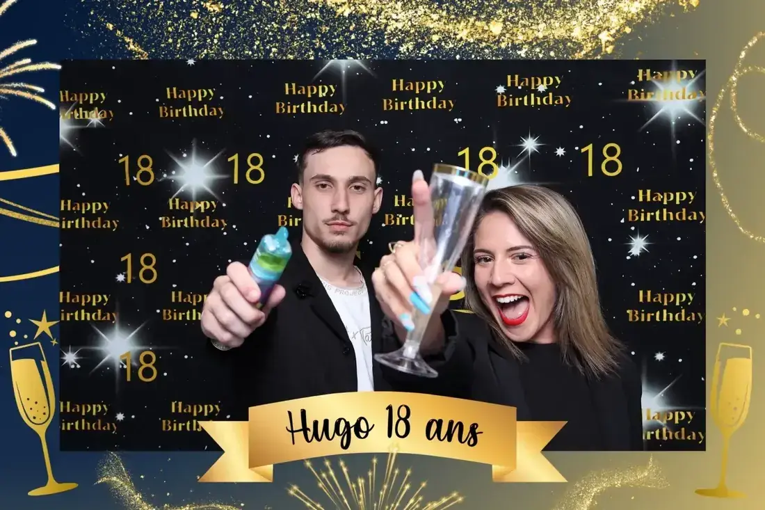 Anniversaire 18 ans photobooth Le Havre